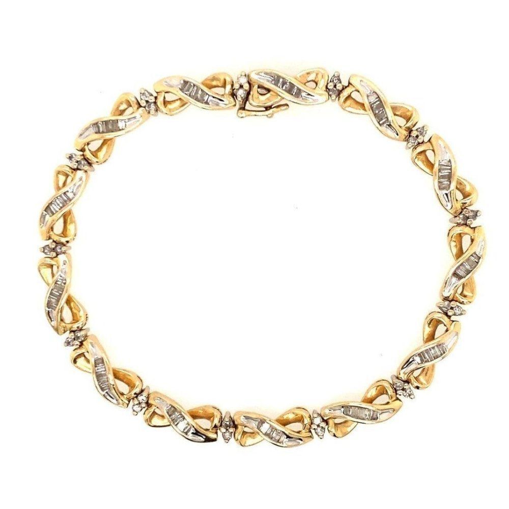 ‎14k Infinity Diamond Bracelet